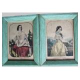 1850s Pr of Ladies Lithos by Kellog