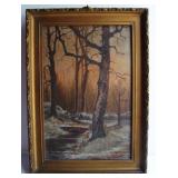 1890 Sm Oil of Winter Stream