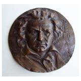 1900 Curcular Bronze of Beethoven