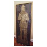 Tall Framed Cathederal Rubbing of Sir Robert Winston (West Minster Abbey)