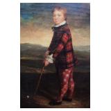 Closeup of Oil on Wood Panel