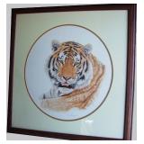 Original Watercolor of Tiger by Ron Arbogast - Dated 1981