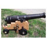18th C French Deck Cannon on 20s Replaced Carriage