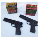 2 60s Crossman BB Pistols & Vintage Shotgun Ammo