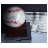 Signed Willie Mays Baseball with Certificate
