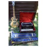 Various Vintage Musical Instruments