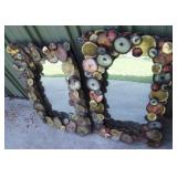 60s Jere Style "Brutalist" Copper & Brass Mirrors