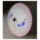 30s Japanese Minnie Mouse Hand Painted Umbrella