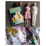 Early Barbies with Cloths