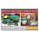 Estate of Max & Nancy Fowler Online Auction