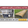 Lumberyard Surplus Materials Online Auction