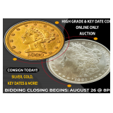 High Grade & Key Date Coin Online Auction