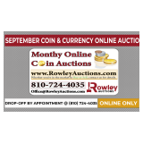 September Coin & Currency Online Auction
