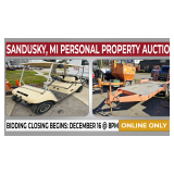 Sandusky, MI Personal Property Online Auction