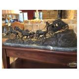 BEAUTIFUL ANTIQUES TO INCLUDE HEPPLEWHITE FURNITURE, CM RUSSELL STATUE AND MORE. EXQUISITE ITEMS
