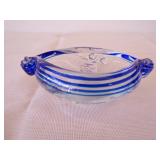Blue & Crystal Ashtray