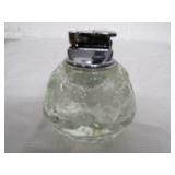 Vintage textured glass table lighter