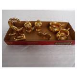 22k Gold coated vintage items