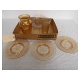 Vntg. Carnival glass