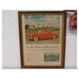 Framed 1953 Studebaker Ad.