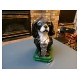 Concrete Dog. Very heavy Antique