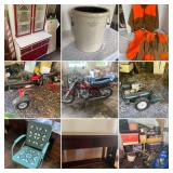 Vanderbilt, PA: Moving Auction: Honda Motorcycle, Household, Rototiller, Log Splitter, Cub Cadet L Vanderbilt, PA: Moving Auction: Honda Motorcycle, Household, Rototiller, Log Splitter, Cub Cadet L