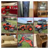 Mt. Morris, PA: Kubota 4WD Tractor, Kubota RTV X1100C, Quality Furniture, Household Goods, Seasonal