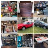 Morgantown, WV: South Park Estate Auction Sale 2 of 2: Cadillac Allante, Pontiac Gran Prix, Tools, 