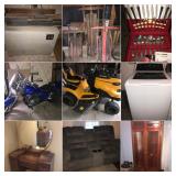 Waynesburg, PA: ONLINE MOVING AUCTION: Cub Cadet Riding Mower, Suzuki Motorcycle, Gun Cabinet & Muc
