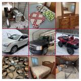 Genoa, WV: Farm Tractor, Chevy Silverado, Nissan Rogue, 4 wheeler, Lawn Mower, Furniture, Household