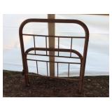 old metal bed frame