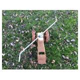 old iron tractor sprinkler