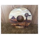 hand painted saw blade