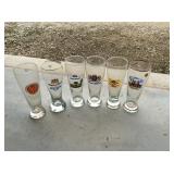 vintage German beer glasses