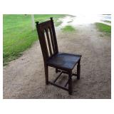 solid oak chair