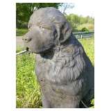 Pair Lifesize Newfoundland Statues
