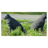 Pair Lifesize Newfoundland Statues