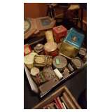 Old assorted tins