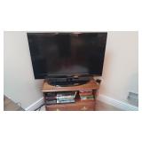 37 Samsung TV with Stand and Movies