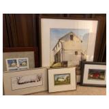 Barns and Farms Prints (Set of 5)
