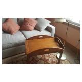 Butlers Table and Brass Lamp