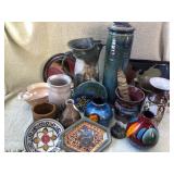 Eclectic Assortment of Decorative Pottery