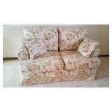 Rose-Print Loveseat