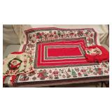 Vintage Christmas Tablecloth & Aprons