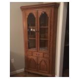 Corner Oak Cabinet 2