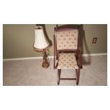 Folding Chair and Lamp