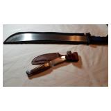 Machete and Knife