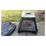Square Fire Pit with Cover