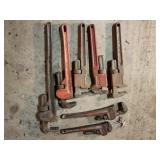 Assorted Plumbers Wrenches