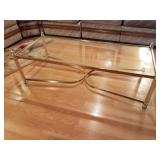 Brass & Glass Coffee Table